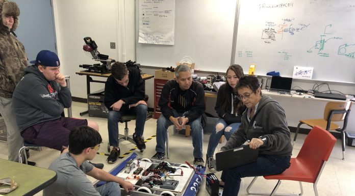 LOHS students compete in FIRST Robotics Competition