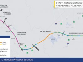 Authorities prefer a downtown route for bullet train