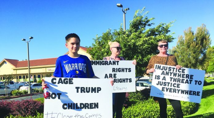 More than 100 protest ICE