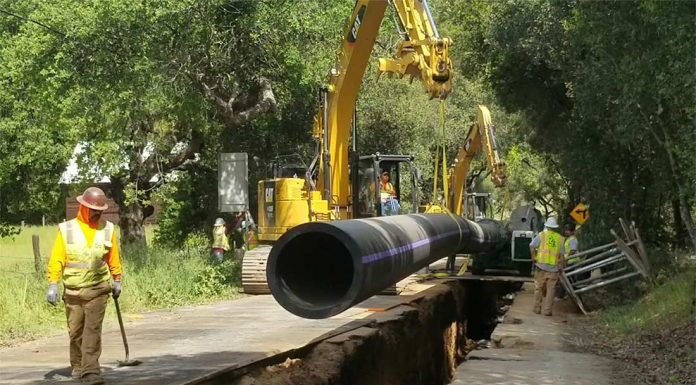 Pipeline restoration work complete