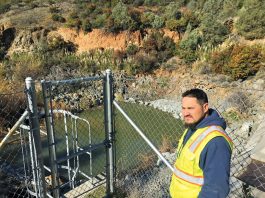 Crews repair Anderson spillway