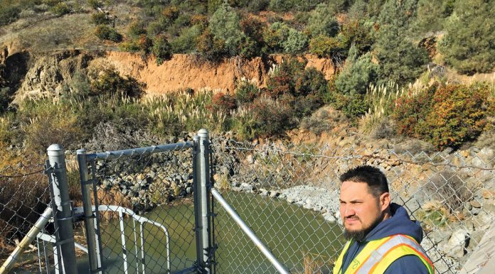 Crews repair Anderson spillway