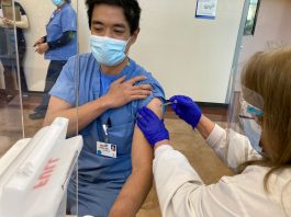 Saint Louise medical staff receive new Covid-19 vaccine