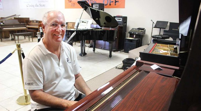 Dave Dumont prepares to close Gilroy Piano Outlet