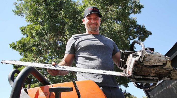 Tree faller returns home after month away