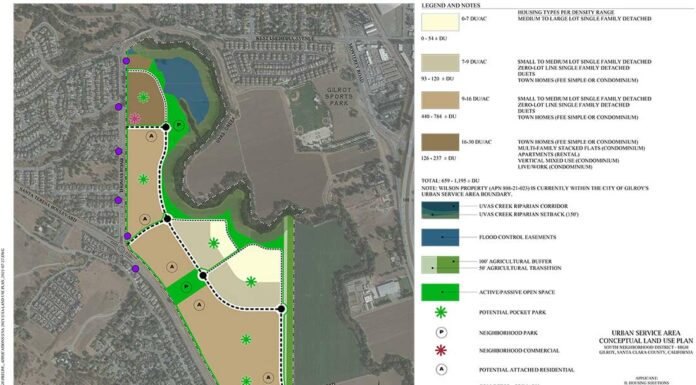 Developer eyes annexation in southwest Gilroy gilroy annexation agricultural land thomas road santa teresa boulevard integral communities