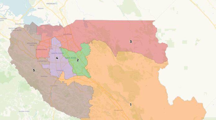 Supervisors close to adopting new district boundaries 90195 map santa clara county board of supervisors cindy chavez redistricting