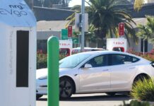 Gilroy to host EV ride-and-drive event tesla model 3 supercharger gilroy premium outlets