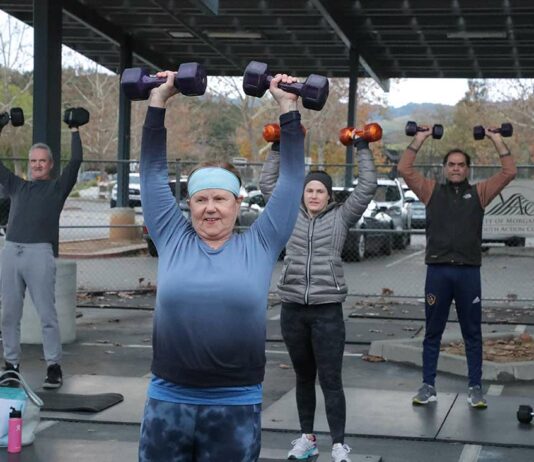 Centennial Recreation Center is a popular spot for New Year goals centennial recreation center linda smith susie avon outdoor workout