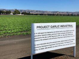 Amazon purchases South County farmland camino arroyo highway 152 project garlic industrial amazon delivery center farmland agriculture