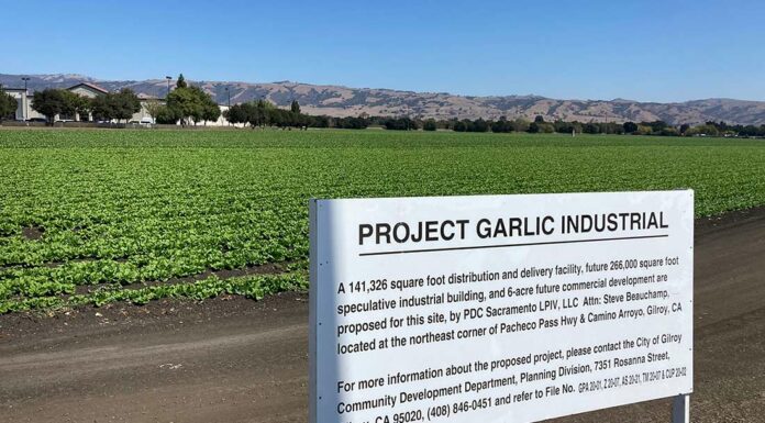 Amazon purchases South County farmland camino arroyo highway 152 project garlic industrial amazon delivery center farmland agriculture