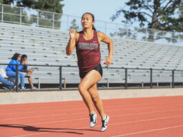 Sara Tran, Sobrato track runners in the fast lane