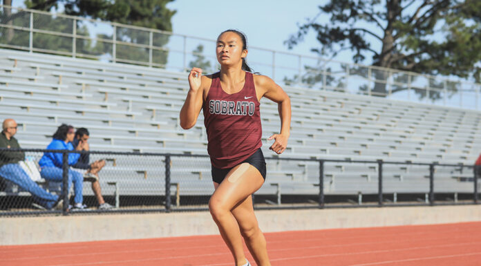 Sara Tran, Sobrato track runners in the fast lane