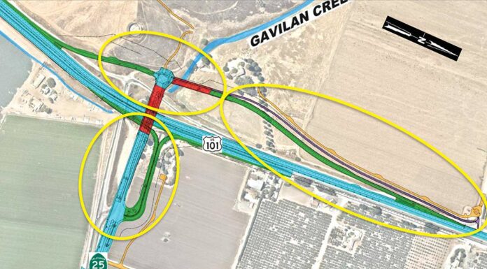 Highway 101/25 interchange plans progress