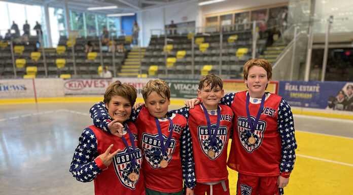 Hudson Ledwith excels in the box, lacrosse style