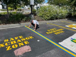 Rotary Club creates ‘Safe Exchange Zone’ at MHPD