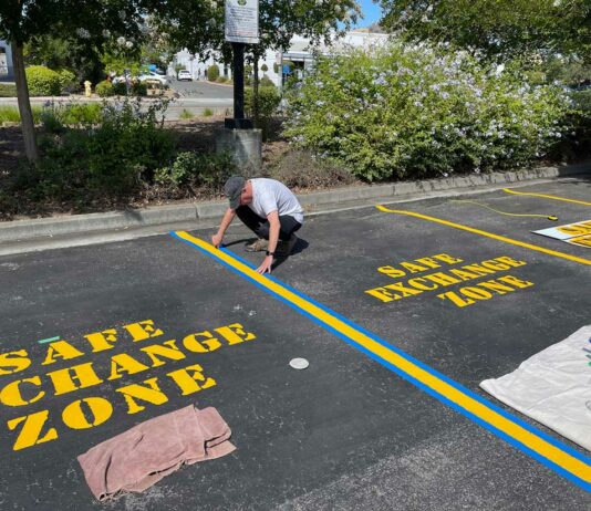 Rotary Club creates ‘Safe Exchange Zone’ at MHPD