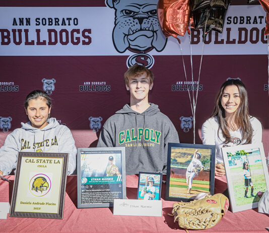 Sobrato’s Daniela Andrade, Ethan Marmie and KK Sullivan sign letter of intent to play at the four-year collegiate level