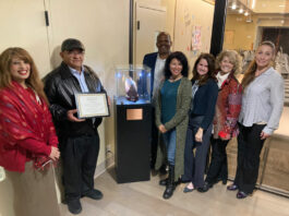 Morgan Hill unveils ‘The Eagle’ Poppy Jasper sculpture