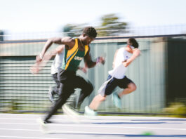 Live Oak’s Christian Hauge blazes down the track