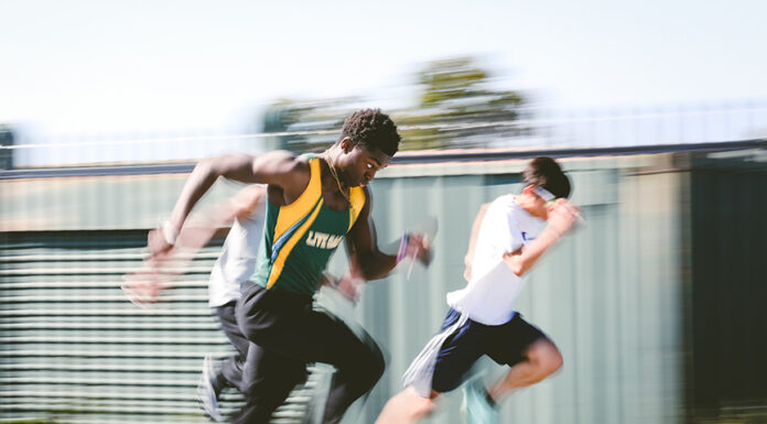 Live Oak’s Christian Hauge blazes down the track