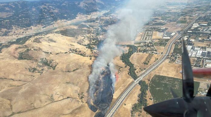 Highway fire burns 70-plus acres in north Morgan Hill