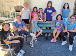 Girl Scouts install ‘Buddy Bench’ at San Martin/Gwinn school San Martin/Gwinn Elementary School Girl Scout Troop 62658 buddy bench