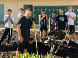 Students, boosters spruce up Live Oak campus