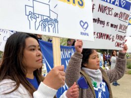 Nurses go on strike at Saint Louise, county hospitals
