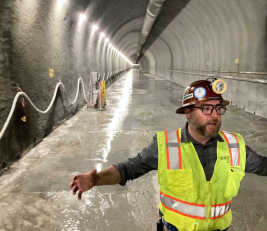 A look inside: Anderson Reservoir diversion tunnel