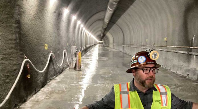 A look inside: Anderson Reservoir diversion tunnel