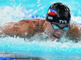 Sobrato grad Jarod Hatch swims at the Olympics