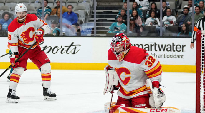 South County native Dustin Wolf sparkles in leading Calgary to crucial win at San Jose