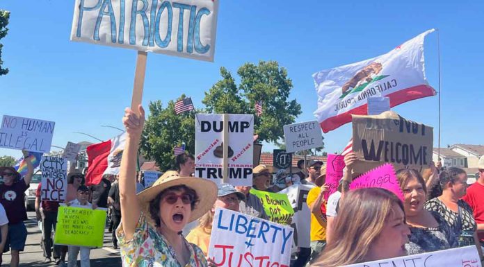Protesters march to Morgan Hill ICE office