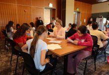 Letter: Young girls tackle math problems