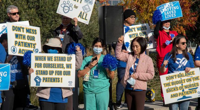 Nurses rally for safer staffing at Santa Clara County hospitals