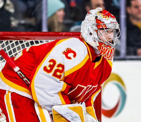 The Wolf Watch: Goalie and NHL’s Flames near end of disappointing season