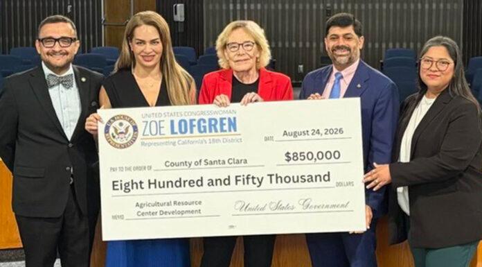 Lofgren delivers $850k check to establish ag resource center in Gilroy