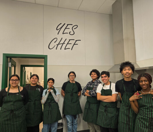 Businesses, district celebrate new kitchen classroom at Live Oak